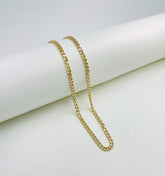 18K Gold Filled Cuban Curb Chain, Finished Necklace Chains, Flat Curb, Cuban Curb, Chain Jewelry, Chain Jewelry, CH304B